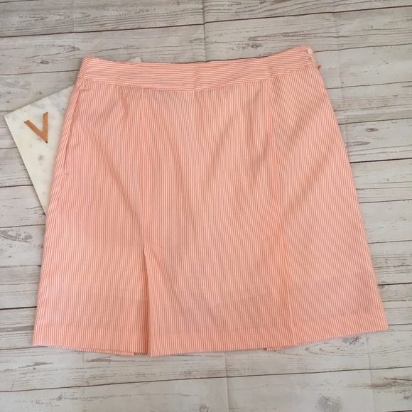 EP Pro Dresses & Skirts - ep pro womens 8 orange striped skort golf preppy